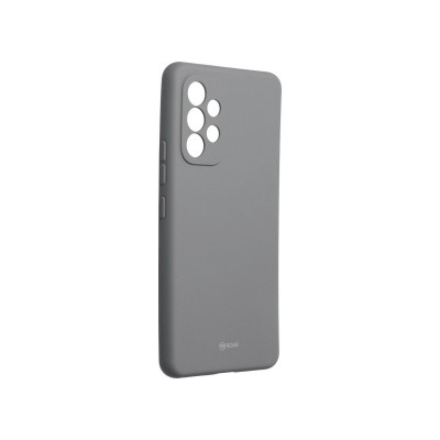 Husa Spate Silicon cu Protectie Camera Jelly, Samsung Galaxy A53 5G, Gri
